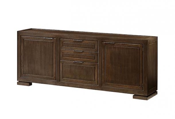 Credenza 2 ante con 2 cassetti e cestone